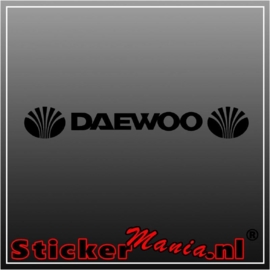 Daewoo raamstreamer sticker