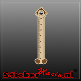 Groeimeter aap sticker