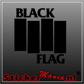 Black flag sticker
