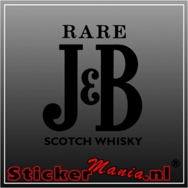 J&B whisky sticker