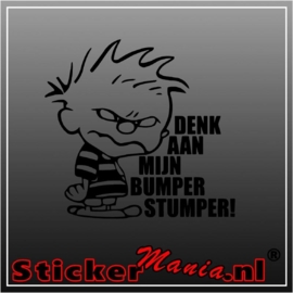 Calvin Denk aan mijn bumper stumper sticker