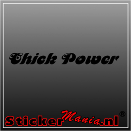 Chick power sticker