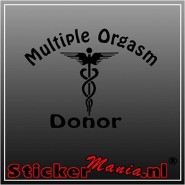Multiple orgasm donor sticker