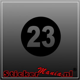 Race nummer 2 sticker