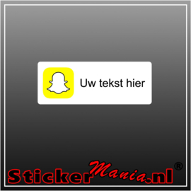 Snapchat logo met eigen tekst