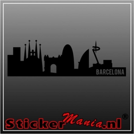 Barcelona skyline muursticker