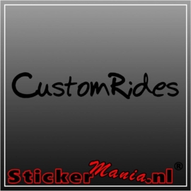 Custom rides raamstreamer sticker