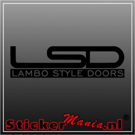 LSD lambo style doors sticker