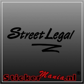 Street legal sticker