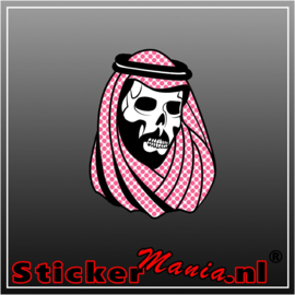 Arab skull full colour sticker
