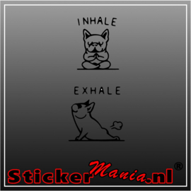 Inhale Exhale sticker