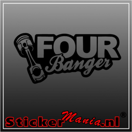 Four bangers sticker