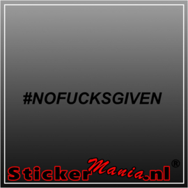 #No fucks given sticker