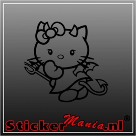 Hello kitty devil sticker