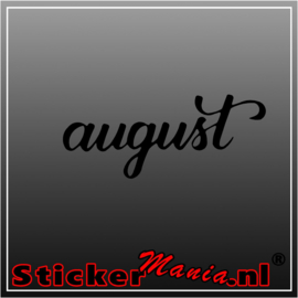 August sticker