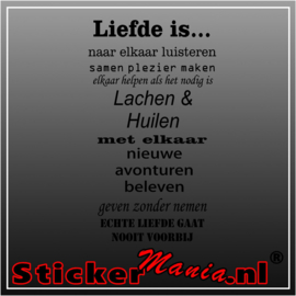 Liefde is... muursticker