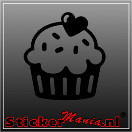 Cup cake sticker