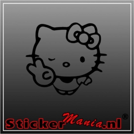 Hello kitty peace sticker