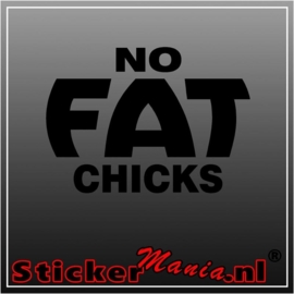 No fat chicks sticker