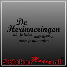 De herinneringen muursticker