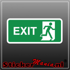 Exit rechts full colour sticker