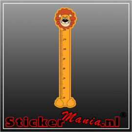 Groeimeter leeuw sticker