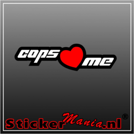 Cops Love Me Full Colour sticker