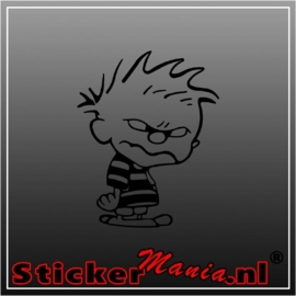 Calvin mad sticker