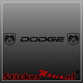 Dodge ram raamstreamer sticker