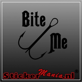 Bite me sticker