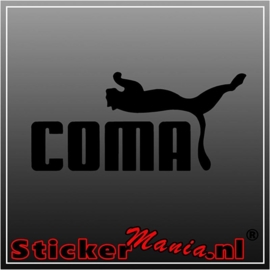 Coma sticker