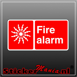 Fire alarm full colour sticker