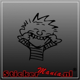 Calvin happy sticker