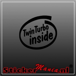 Twin turbo inside sticker