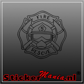 Fire rescue sticker