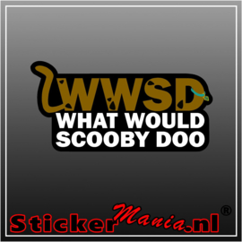 What would scooby doo full colour sticker