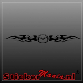 Mazda flames 1 raamstreamer sticker