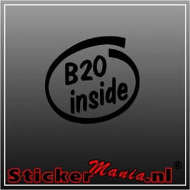 B20 inside sticker