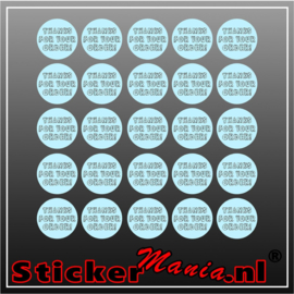 Thanks for your order Stickerset (25 Stuks) blauw