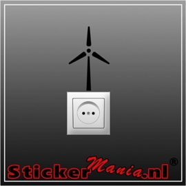 Windmolen stopcontact sticker