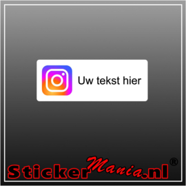Instagram logo met eigen tekst