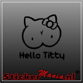 Hello titty sticker