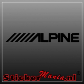 Alpine raamstreamer sticker