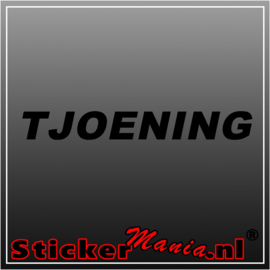 Tjoening sticker