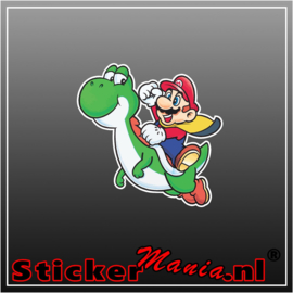 Mario & Yoshi Full Colour sticker