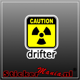 Caution Drifter Full Colour sticker