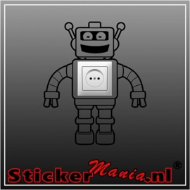 Robot stopcontact sticker