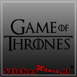 Game of thrones sticker