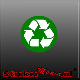 Recycle logo full colour sticker