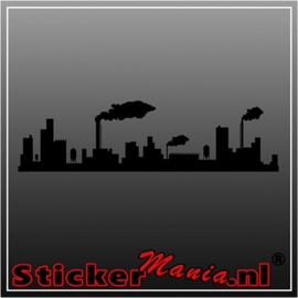 Skyline industrie muursticker